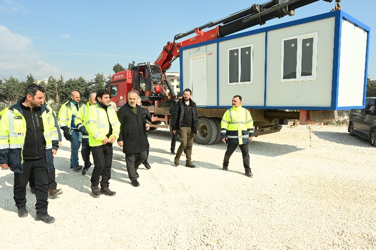 Bursa’nın konteyner kentinde kurulum başladı